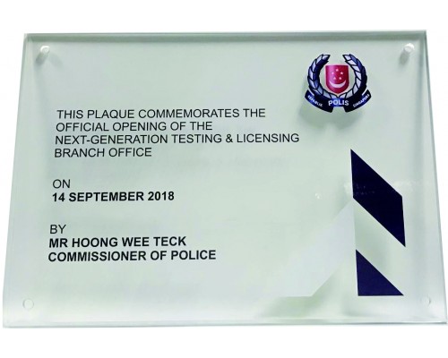 Opening Plaque